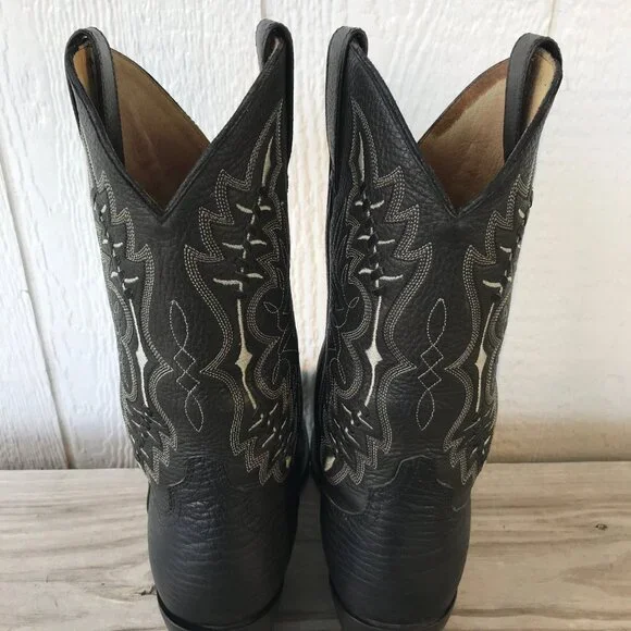 Ariat Buckstitch Bull Shoulder Mens Black Cowboy Western Boots 10.5 D 37423 - Picture 12 of 13